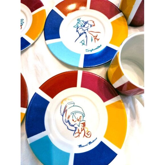 1994 Looney Tunes Espresso Cup & Saucer Set Warner Bros. Studio - Picture 4 of 8
